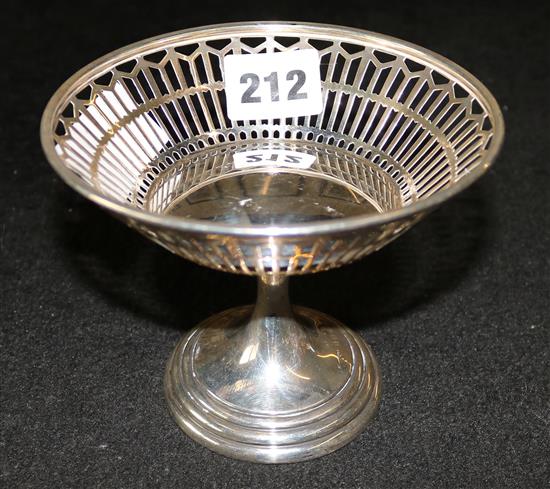 Silver pierced tazza